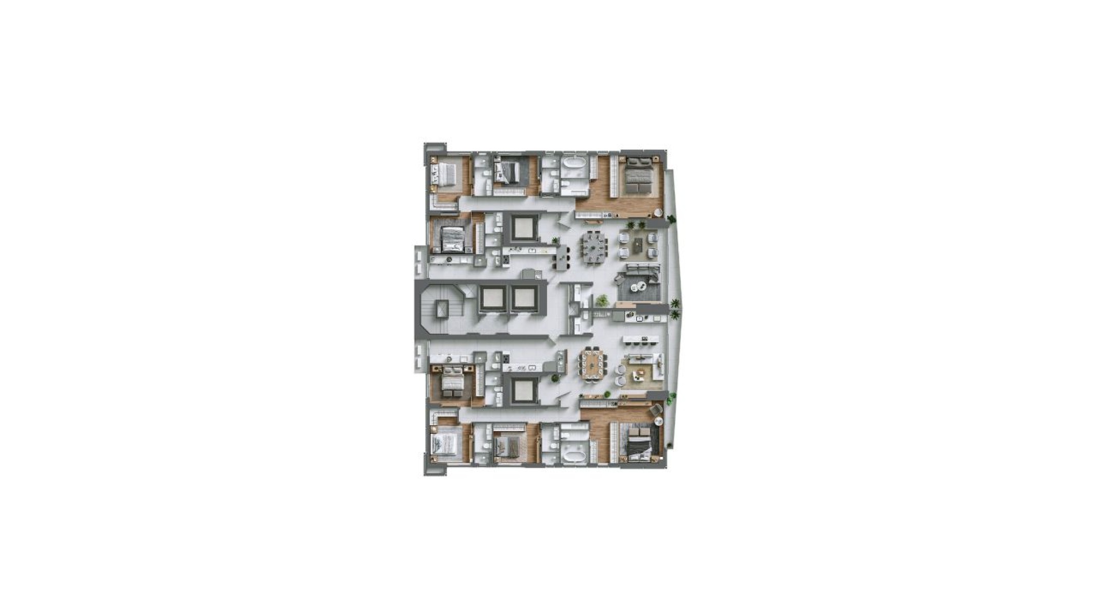 Apartamento com 4 suítes no Harmony Ocean Front no Centro, Balneário Camboriú - Planta