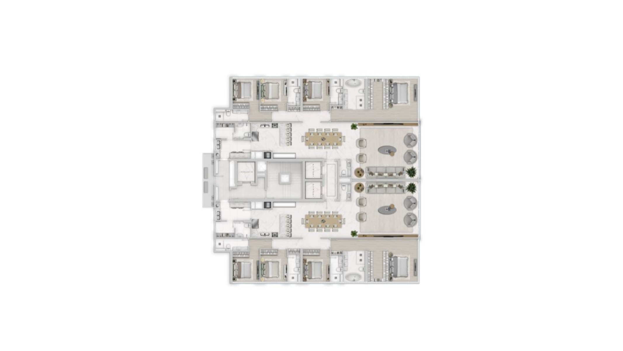 Apartamento com 4 suítes e 4 vagas na Imperium Tower no Centro em Balneário Camboriú - Planta