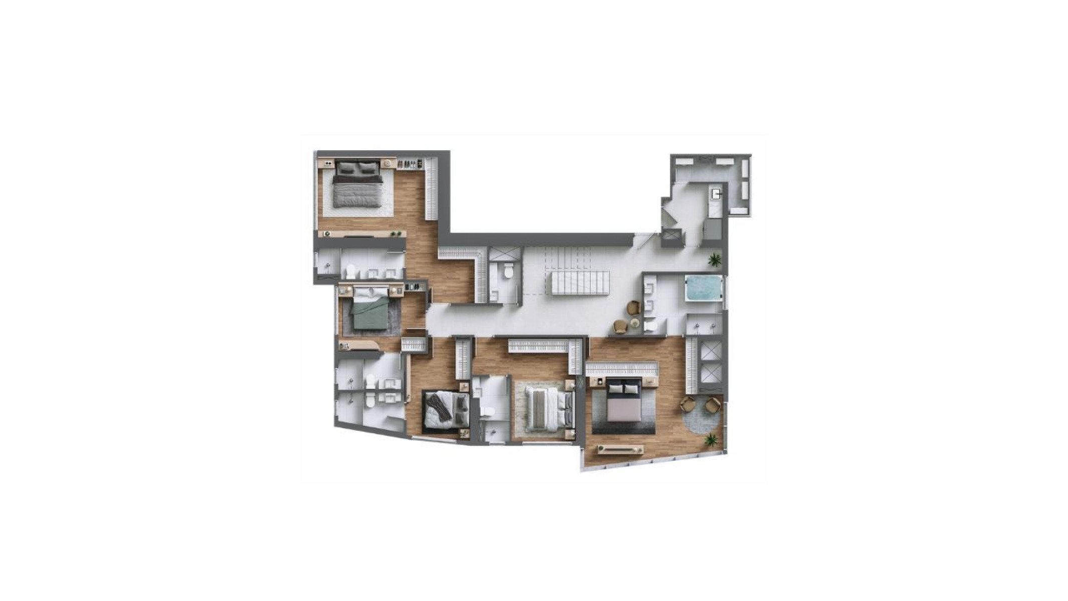 Apartamento 4 quartos no Apice Tower no Centro em Balneário Camboriú - Planta