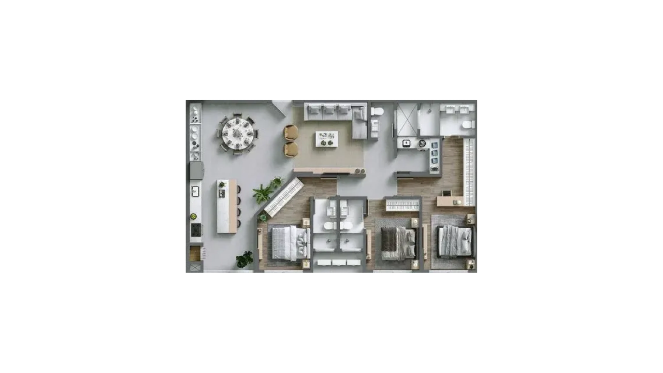 Apartamento com 3 suítes no Edifício Amrita em Balneário Perequê, Porto Belo - Planta