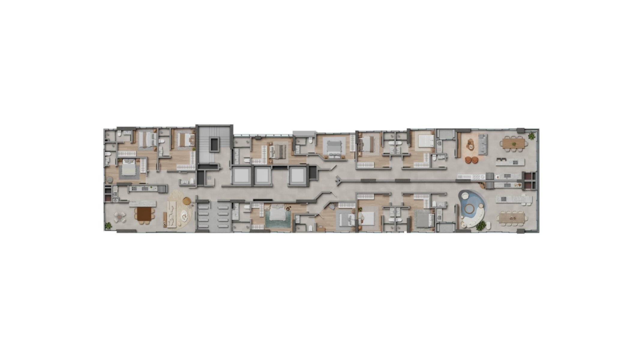 Apartamento com 3 Suítes no Edifício Arium em Balneário Perequê Porto Belo - Planta
