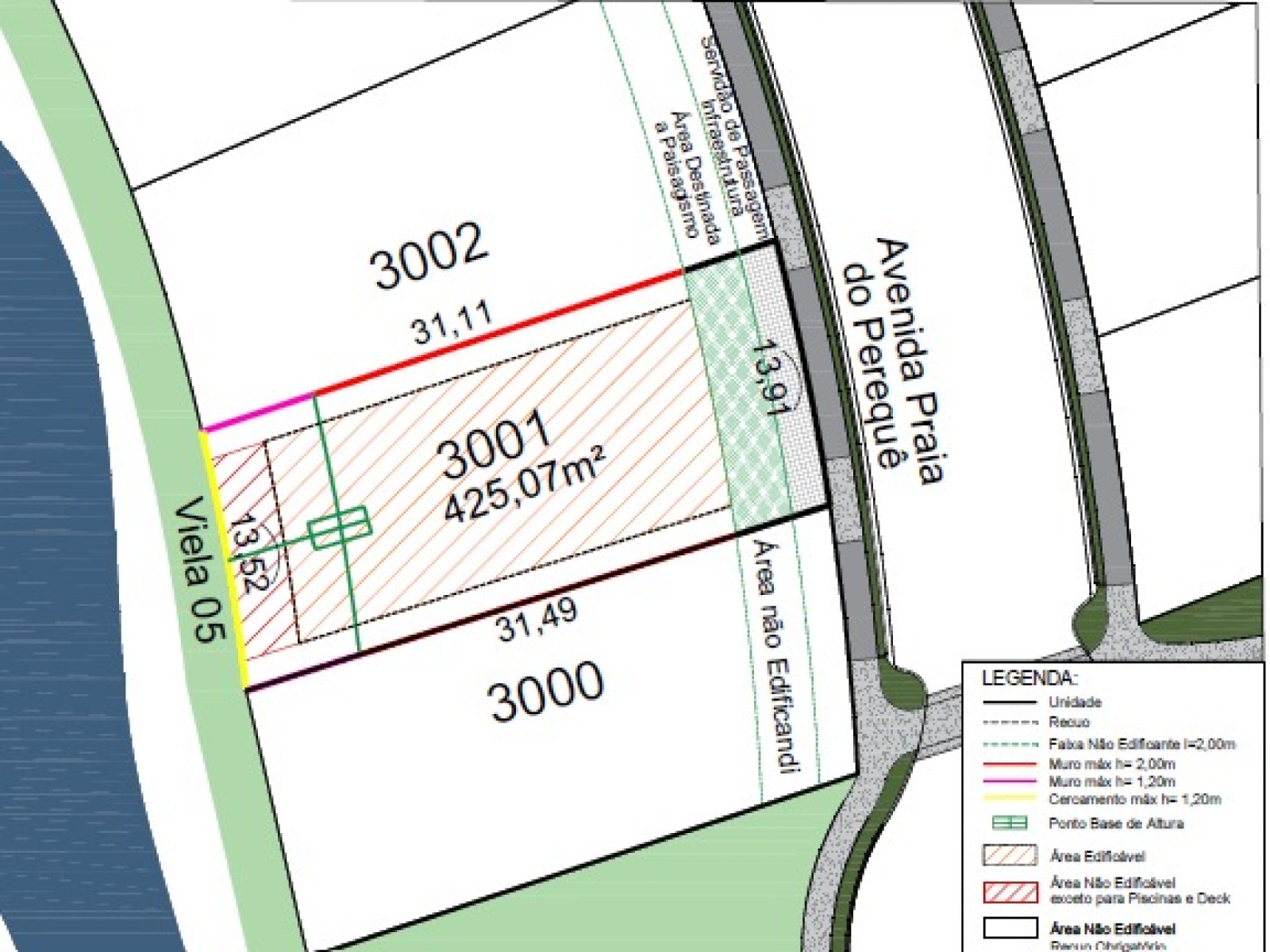Terreno com 425,70m² no All Wert Golf Residences 2 no Bairro Jardim Dourado em Porto Belo - Planta