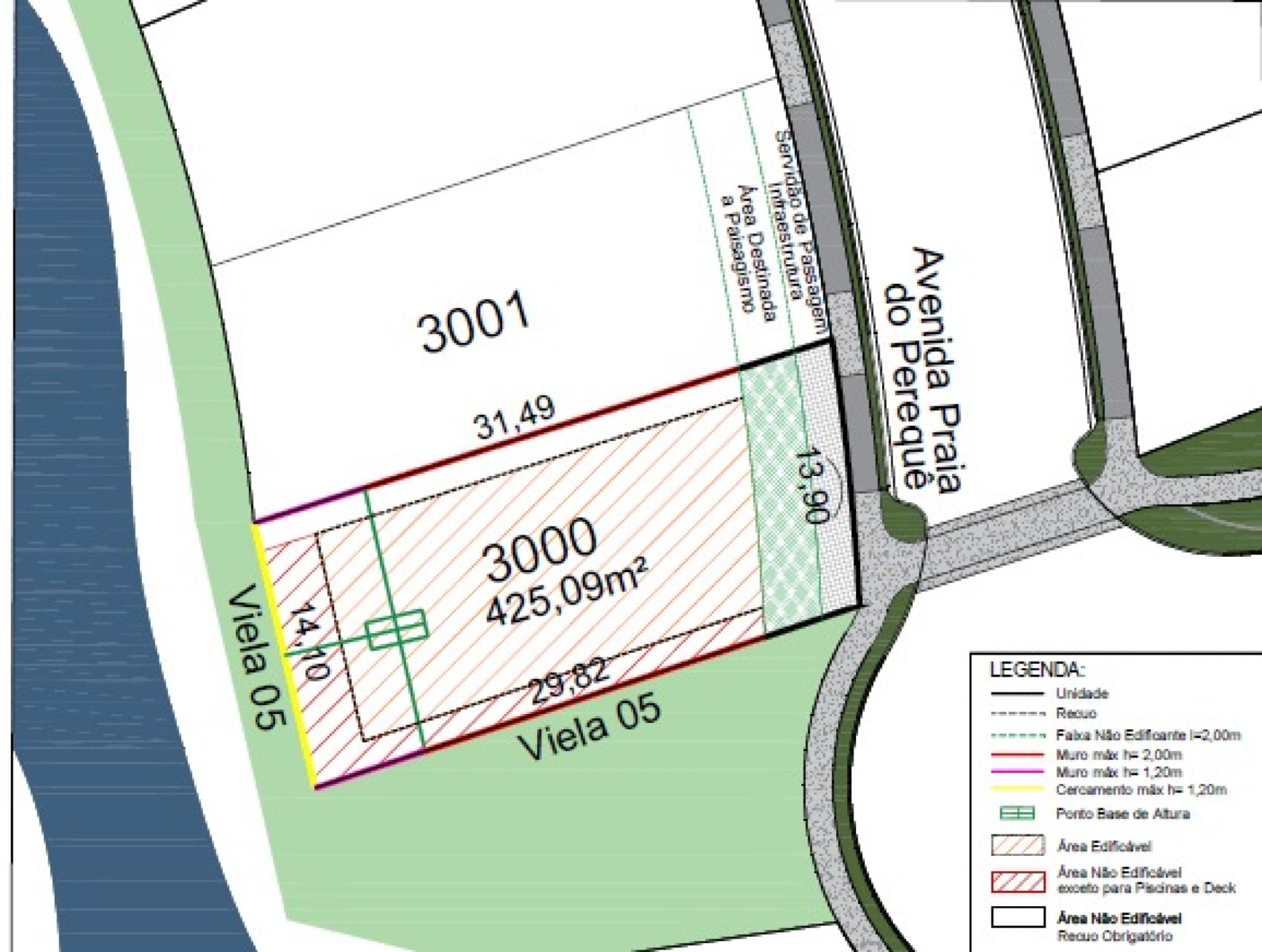Terreno com 425,90m² no All Wert Golf Residences 2 em Porto Belo - Planta