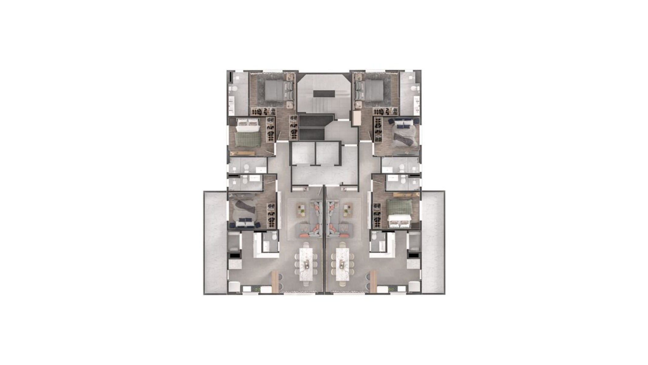 Apartamento com 3 Suítes no Edifício Sancho Residence no Centro, Balneário Camboriú - Planta