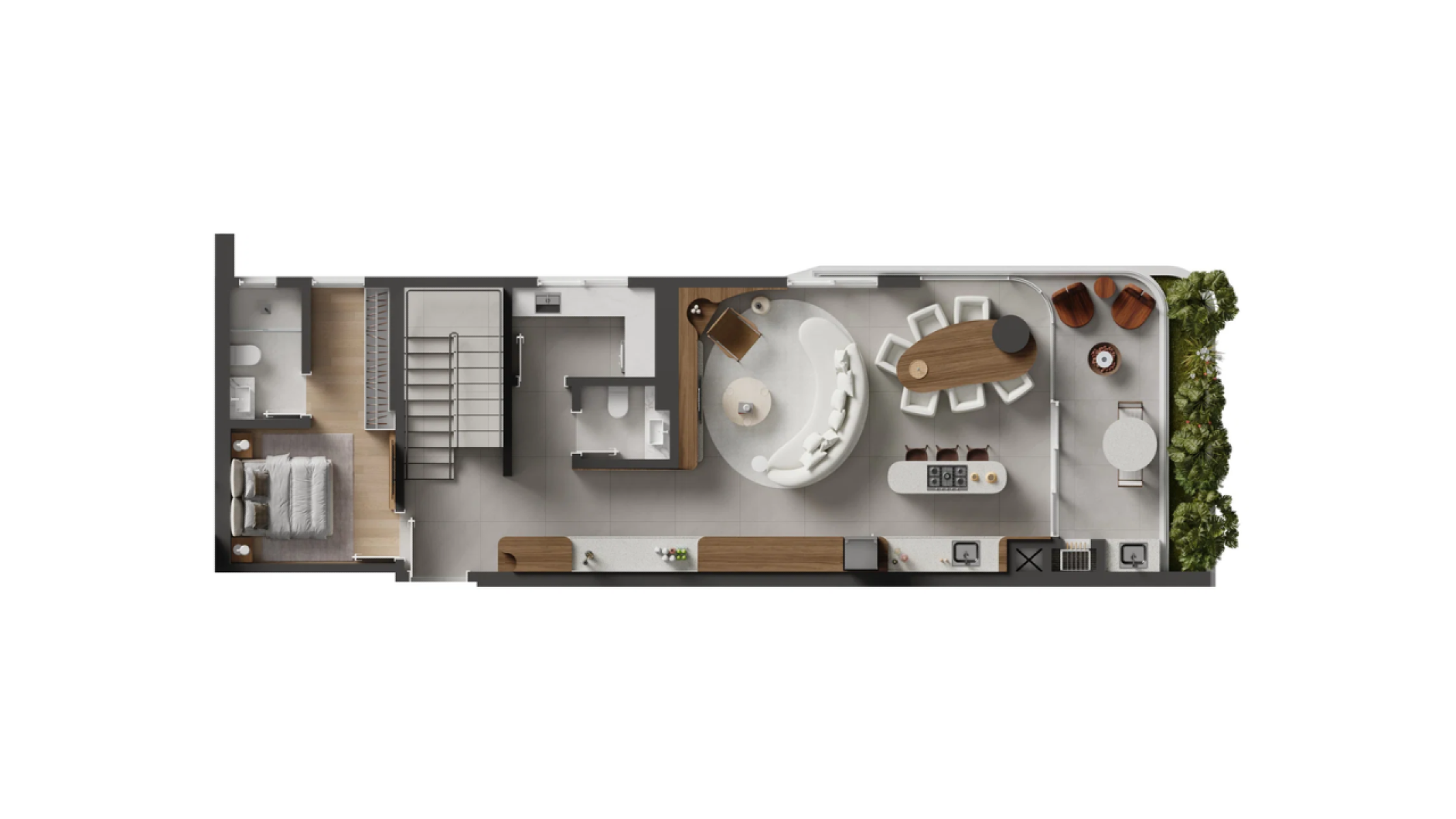 Apartamento com 4 Suítes no Baker's Bay em Perequê, Porto Belo - Planta