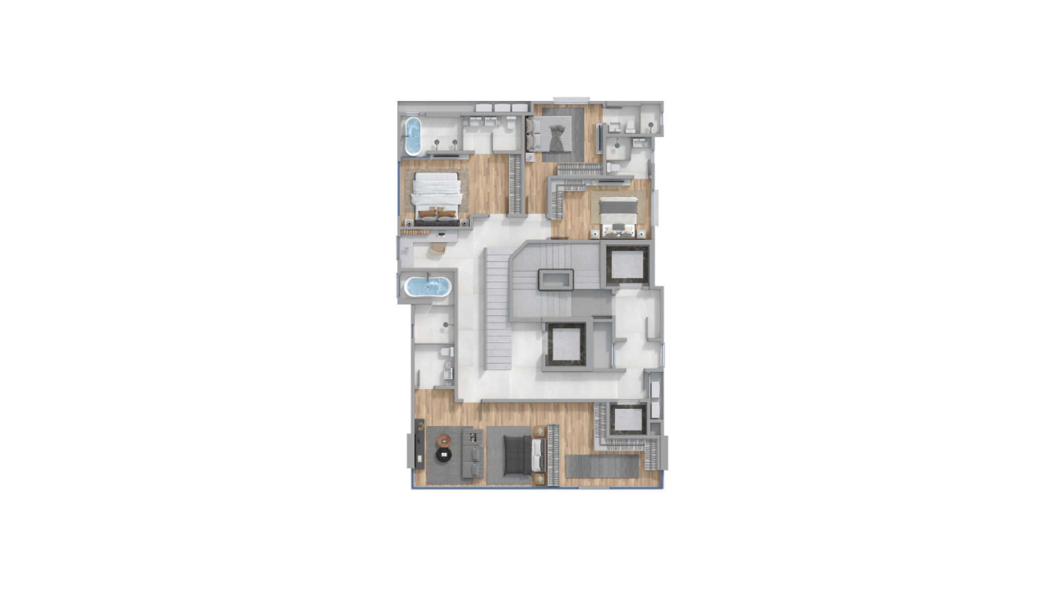 Apartamento no Edifício The Brezee com 04 suítes em Itapema na Meia Praia - Planta