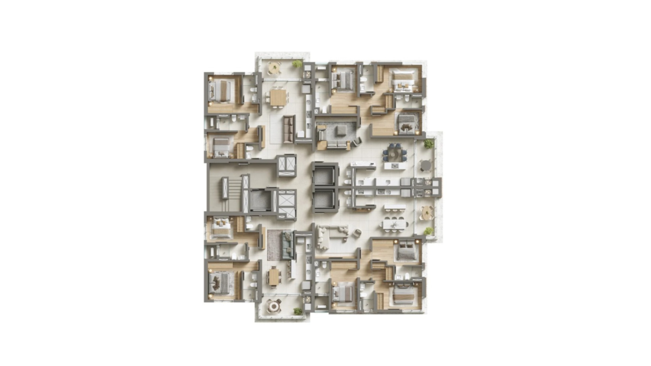 Apartamento com 3 suítes no Edifício Drummond na Praia Brava em Itajaí - Planta