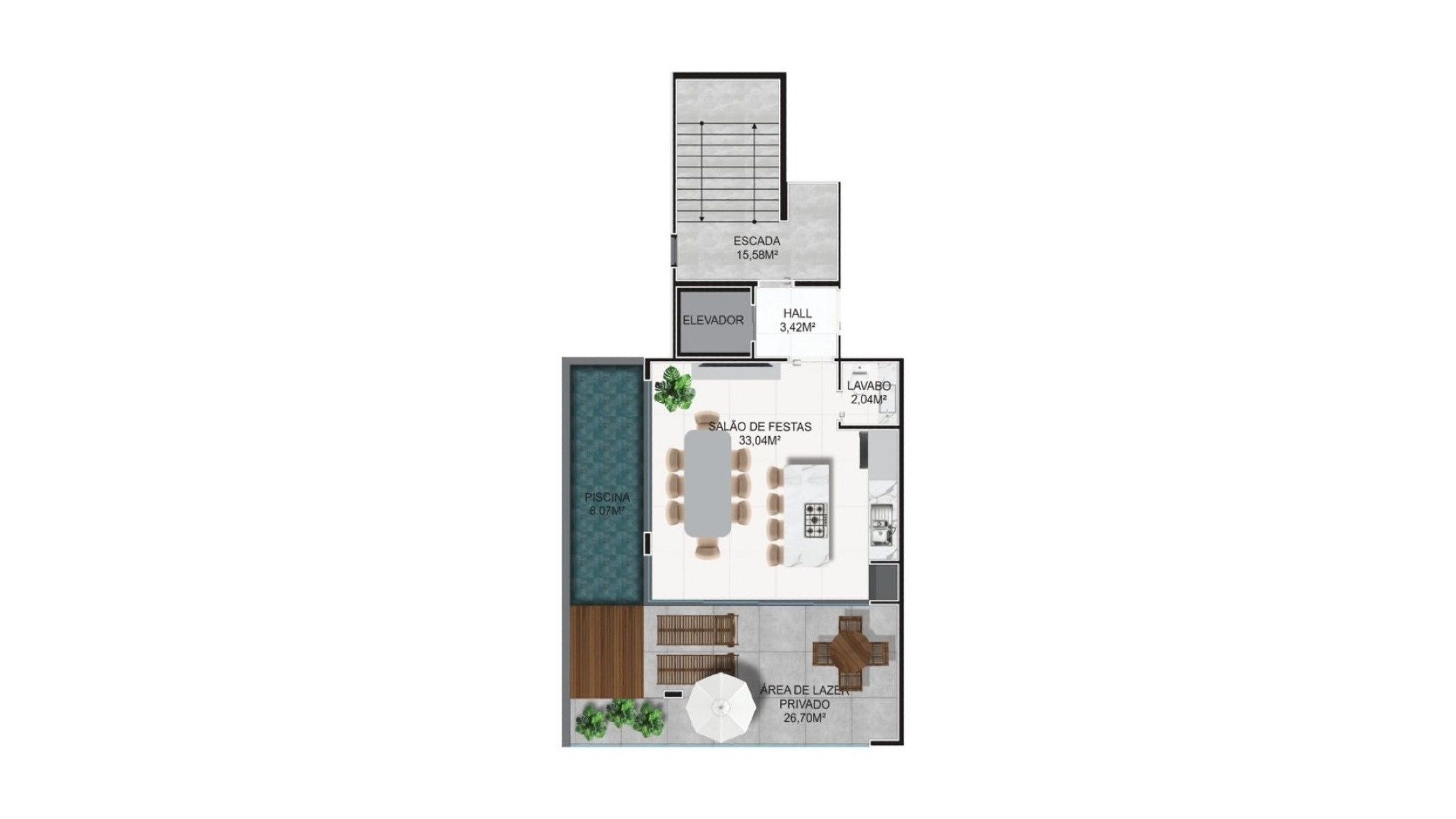 Apartamento com 3 suítes no In Exclusive Home na Praia Brava em Itajaí - Planta