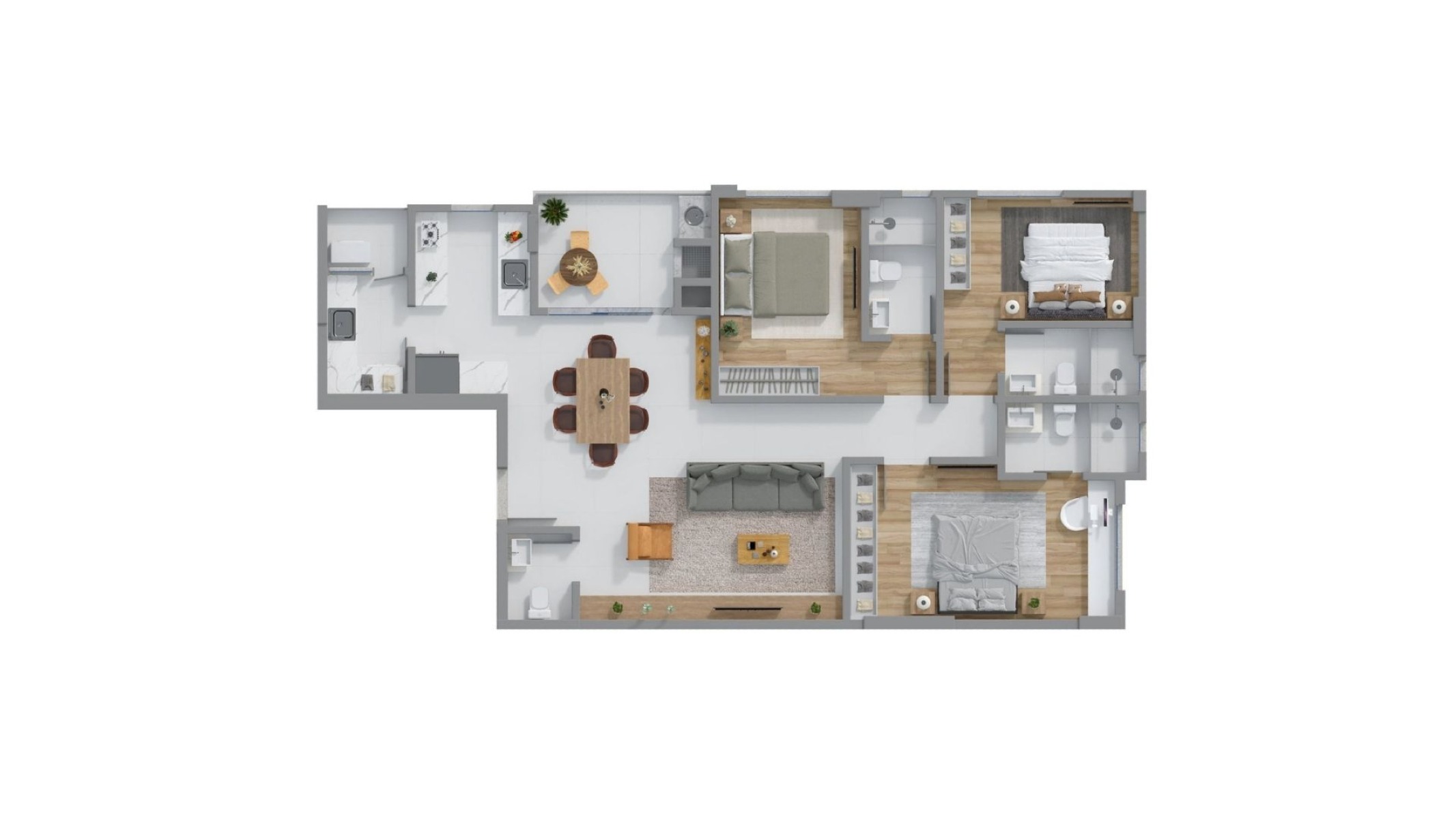 Apartamento com 3 Suítes no Edifício Soirée em Balneário Perequê, Porto Belo - Planta