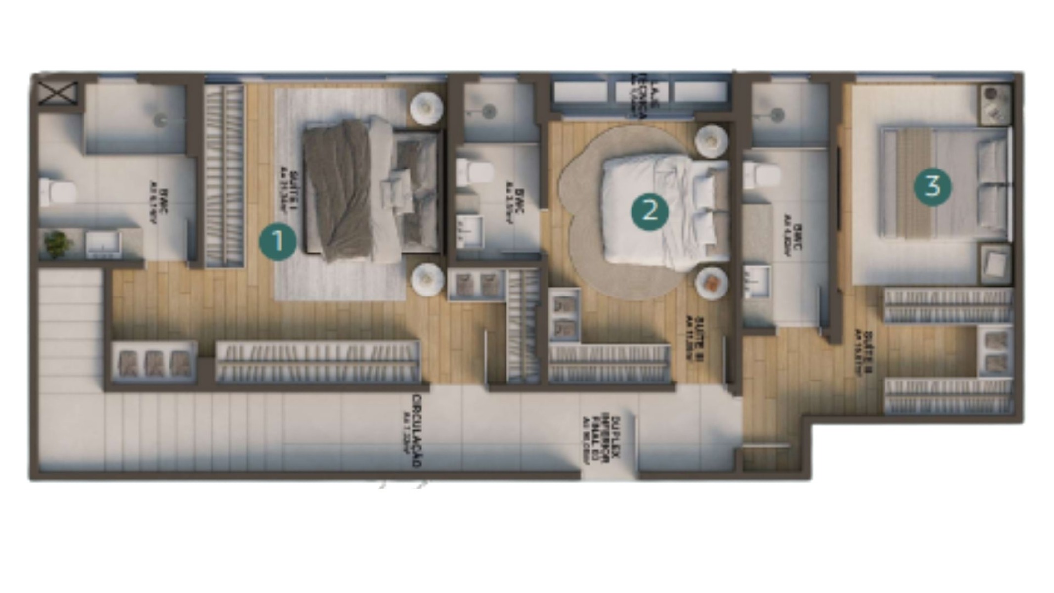 Duplex com 2 Suítes no Splendore del Mare em Cabeçudas Itajaí - Planta