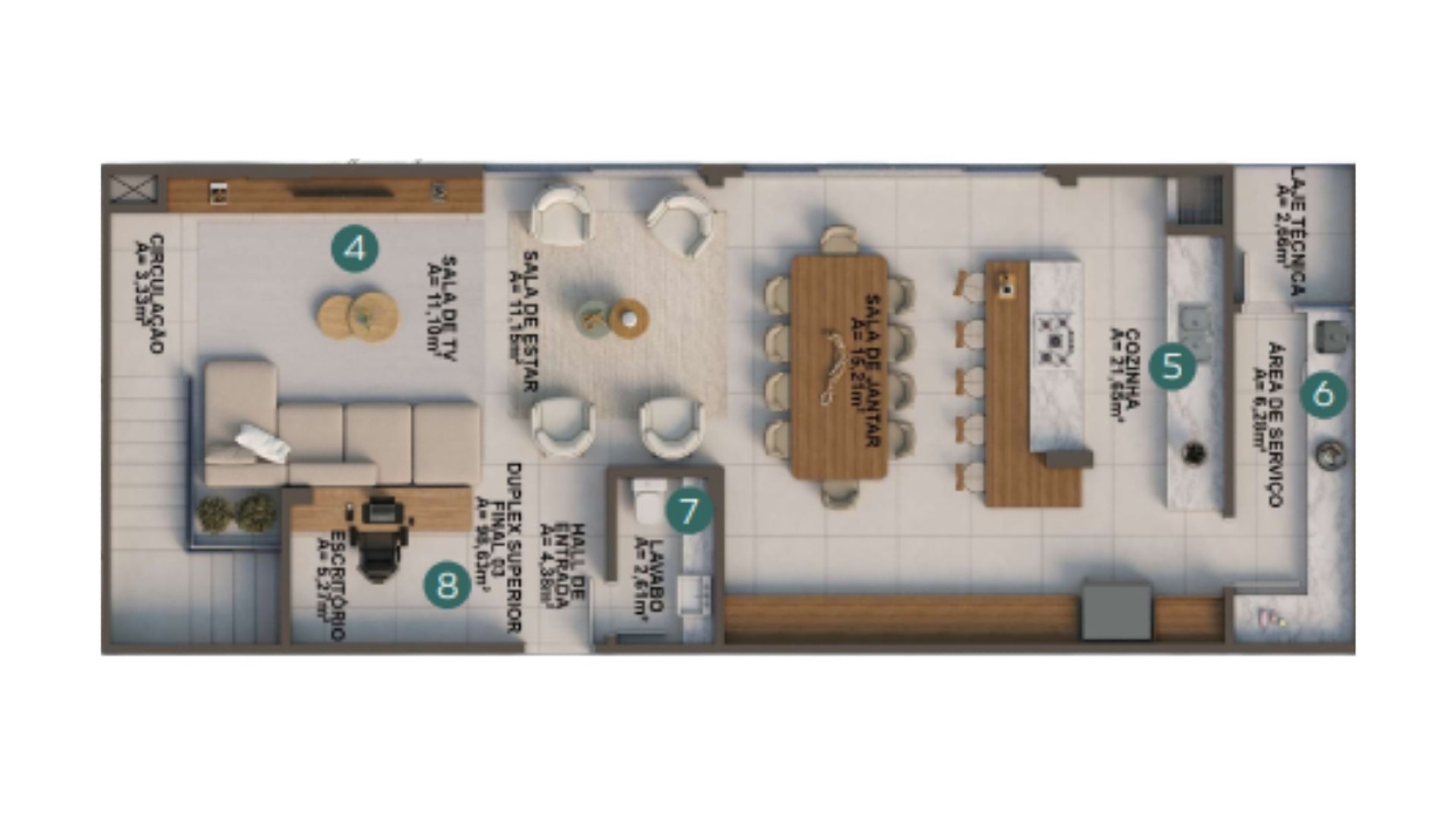 Duplex com 2 Suítes no Splendore del Mare em Cabeçudas Itajaí - Planta