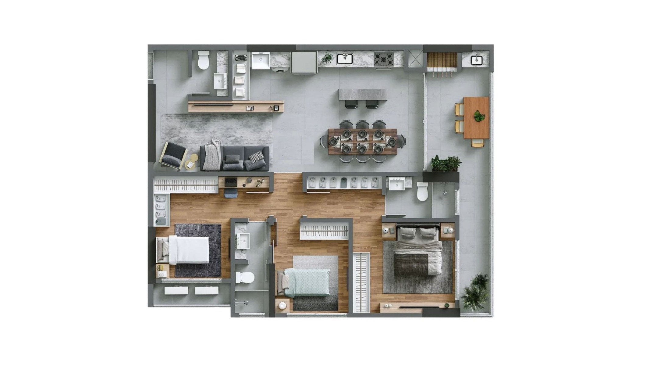 Torre Sirena – Apartamento na Planta no Torres da Brava em Praia Brava, Itajaí - Planta